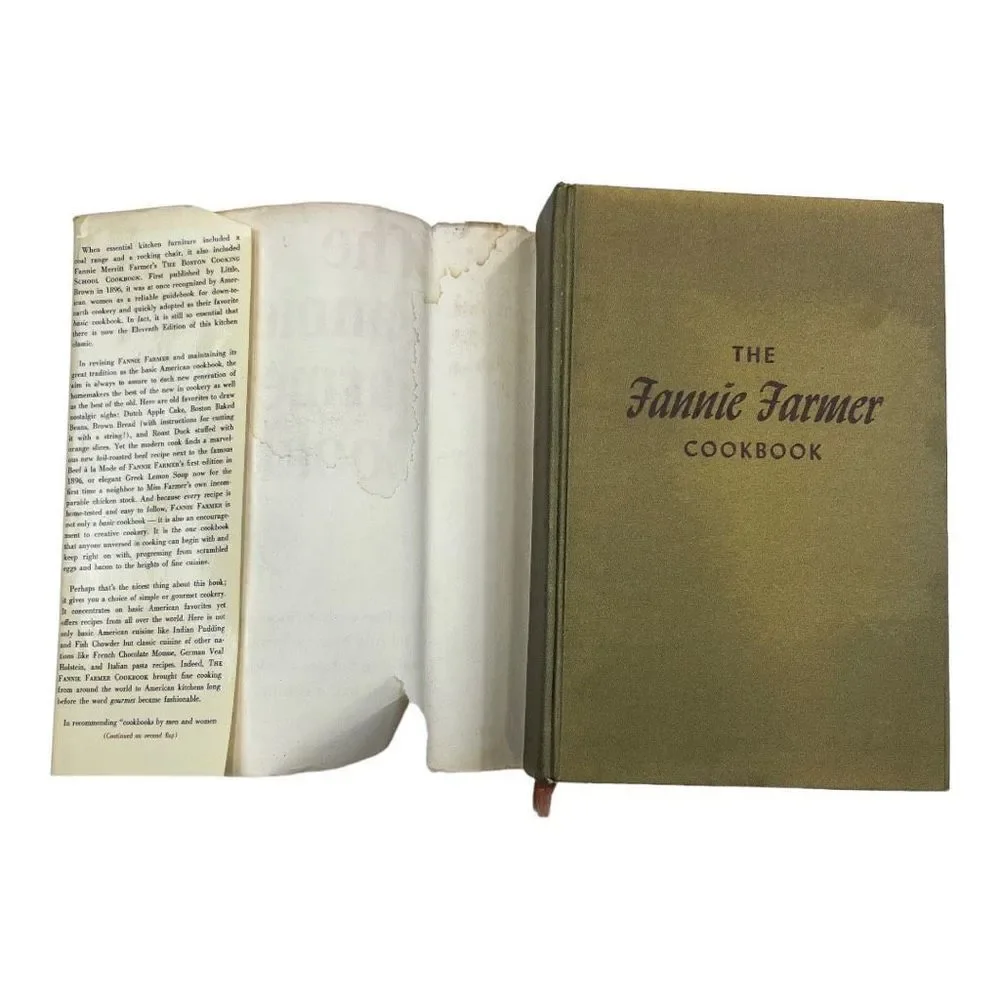 The Fannie Farmer Cookbook by Fannie Merritt Farmer Eleventh Edition Hardcover